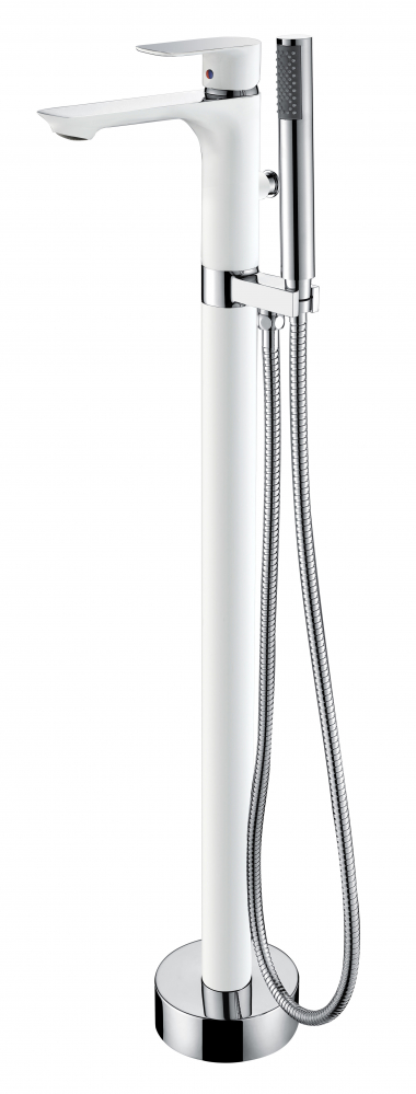 Смеситель ABBER Weiss Insel AF8015W напольный, белый-хром в строительном магазине