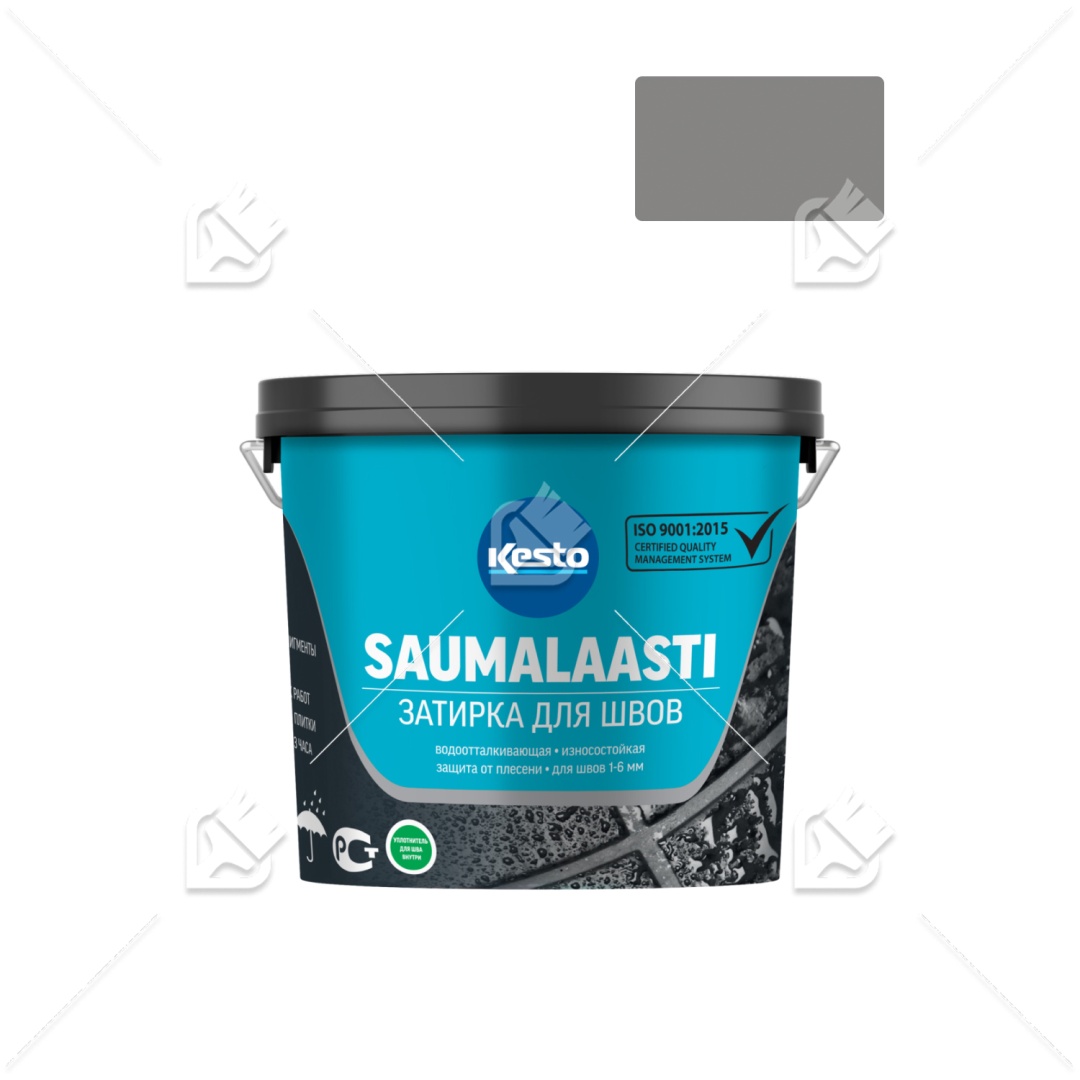 Затирка Kesto Saumalaasti44 для швов темно-серая 3кг