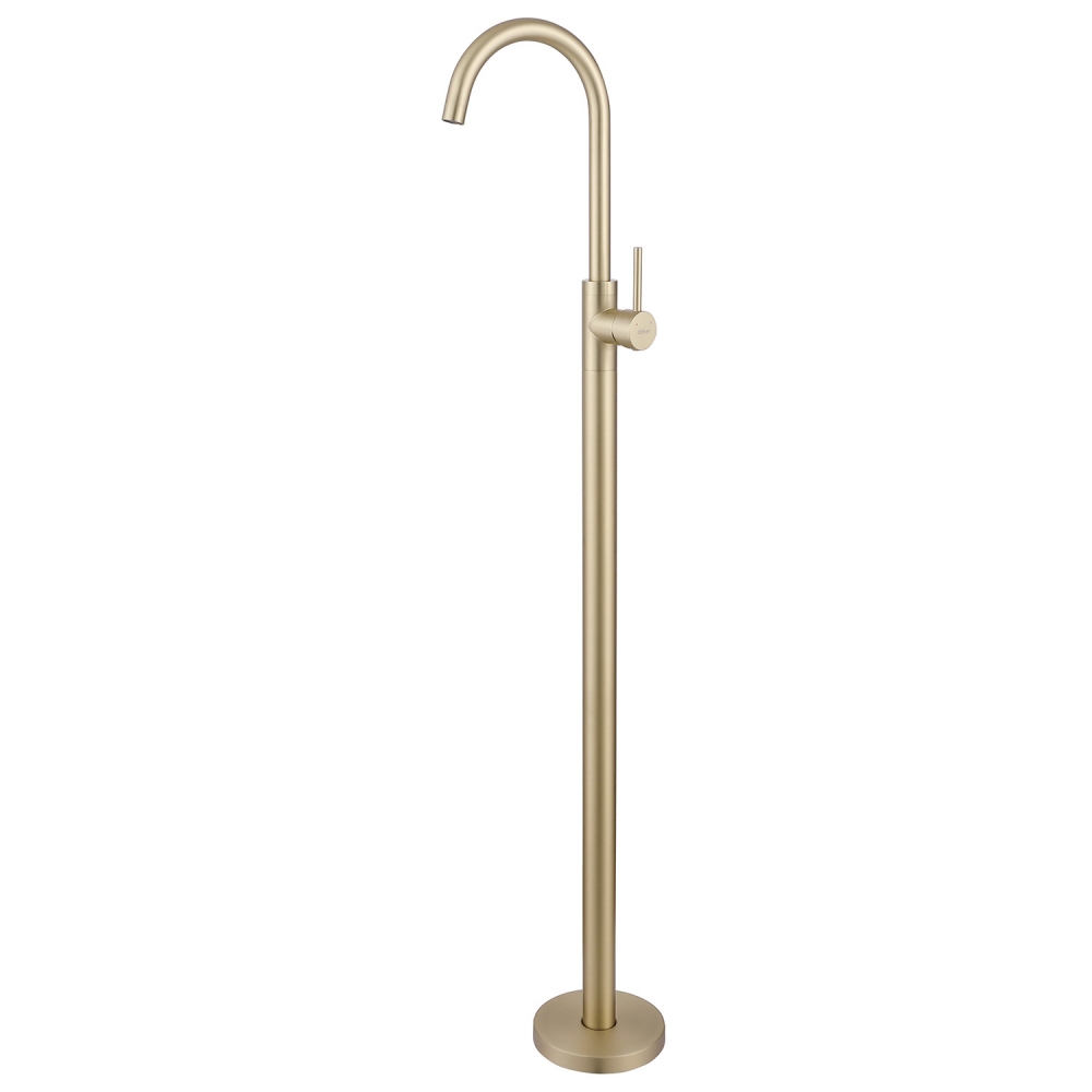 Смеситель ABBER Wasser Kreis AF8141G напольный для раковины, золото матовое в строительном магазине