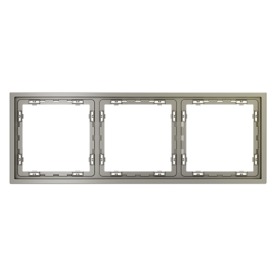 Рамка пластиковая VOLTUM S70 на 3 поста, (шелк) в строительном магазине