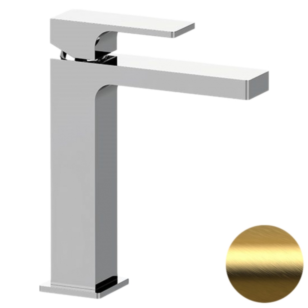 Смеситель для раковины Remer Absolute AU12ABG, золото брашированное в строительном магазине