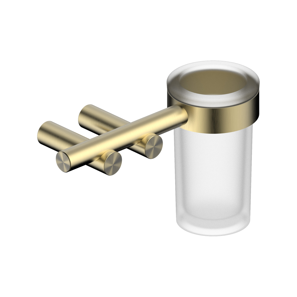 Стакан для зубных щеток с держателем ABBER Osten 316 AA1860BG брашированное светлое золото в строительном магазине