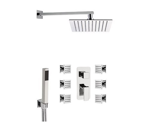 Комплект: Душевая система Remer Absolute AU93S02UFS20 в строительном магазине