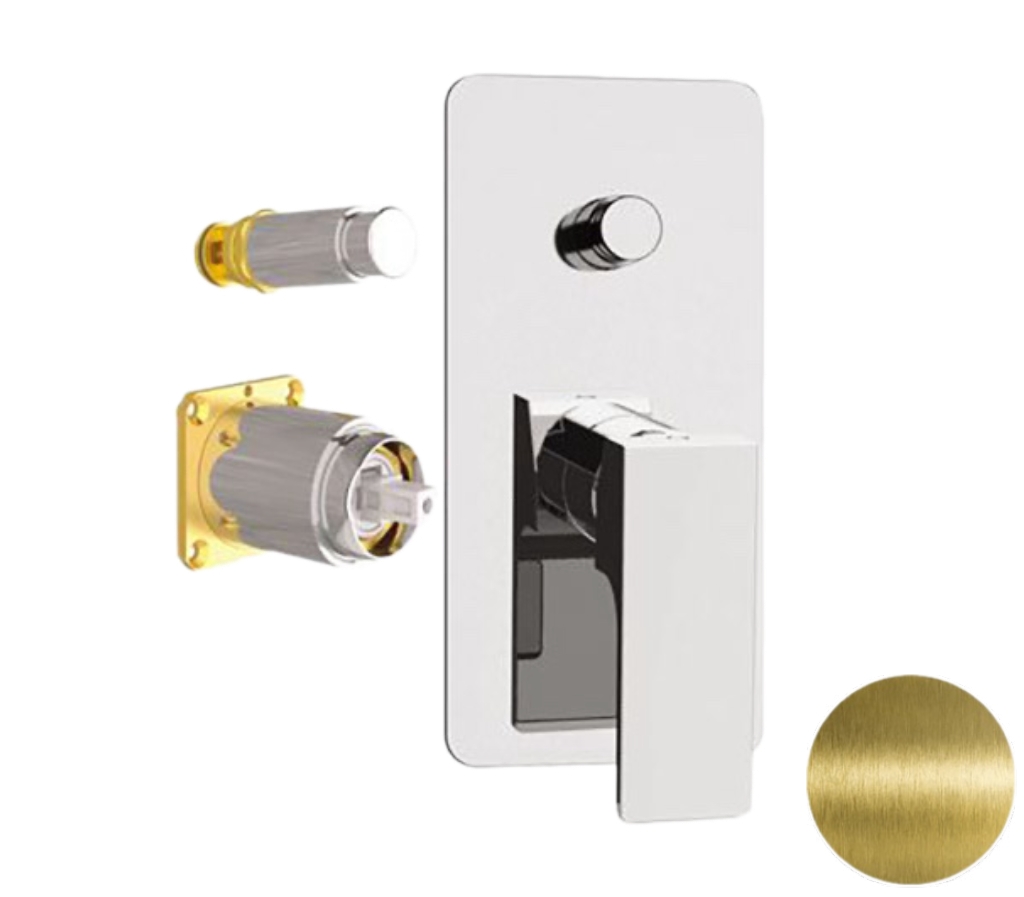 Смеситель для душа Remer Absolute AU09KBVO, состаренная латунь в строительном магазине