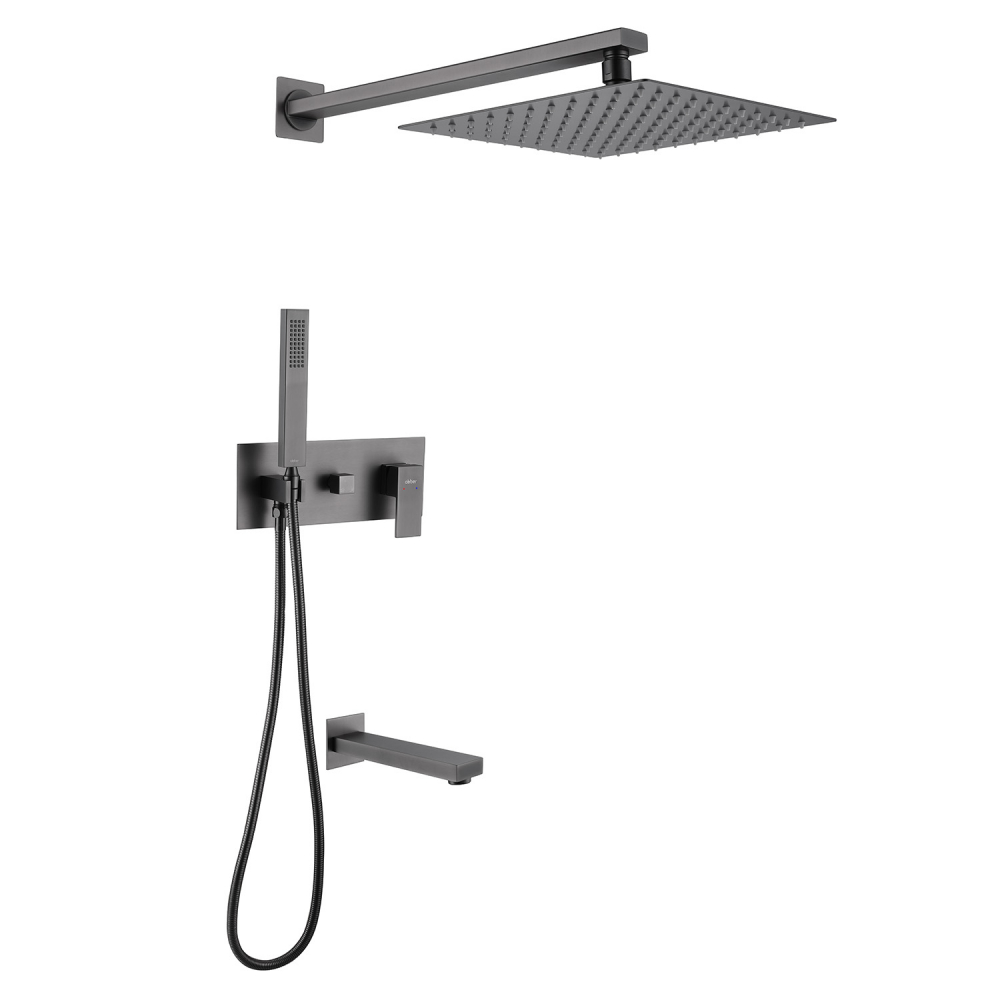 Душевая система ABBER Daheim AF8217NG скрытого монтажа с изливом, никель в строительном магазине