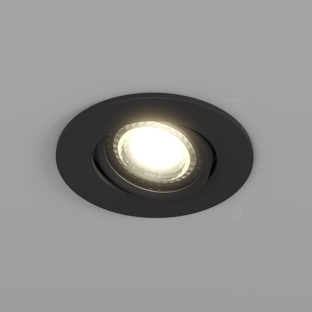DK3020-BK Встраиваемый светильник, IP 20, 10 Вт, GU5.3, LED, черный, пластик в строительном магазине