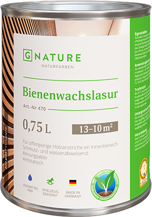 Лазурь с пчелиным воском G Nature 470 (Джи Натур) бесцветный 10л