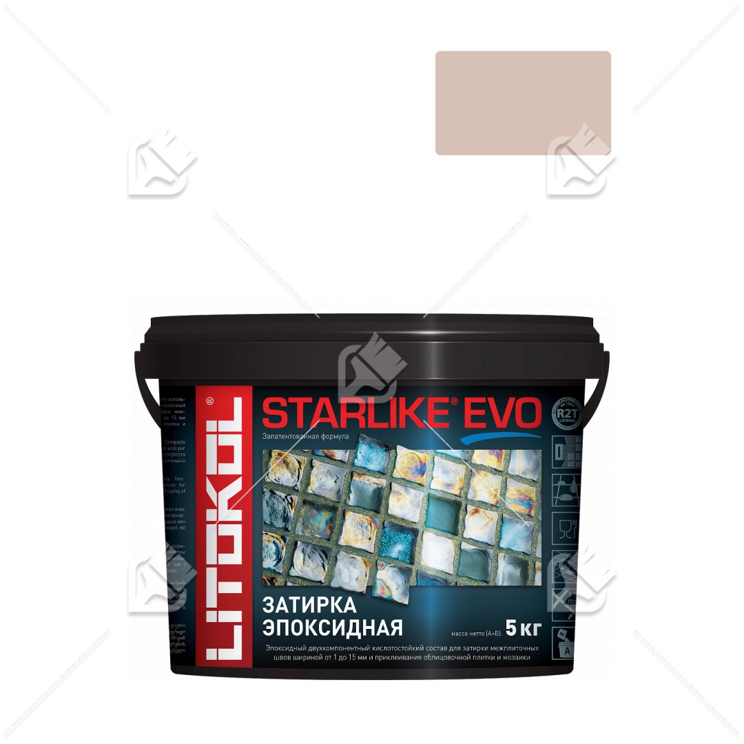 Затирка Litokol Starlike Evo S500 пудровый розовый 5кг