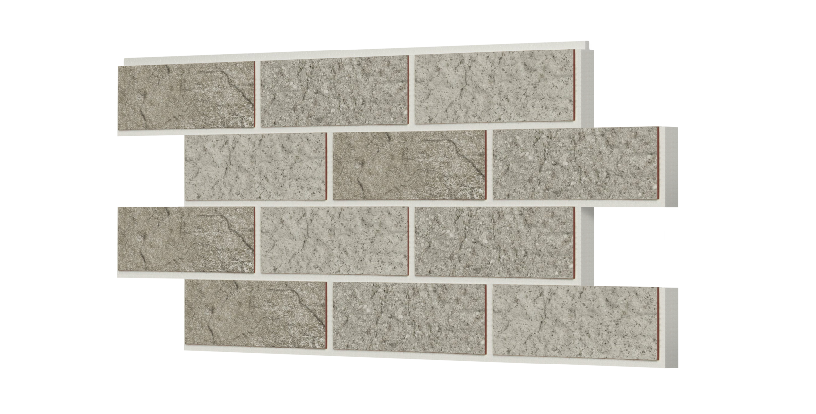 Цокольная термопанель ППС CERRAD Kamien Saltstone Grys 93,9 х 63,6
