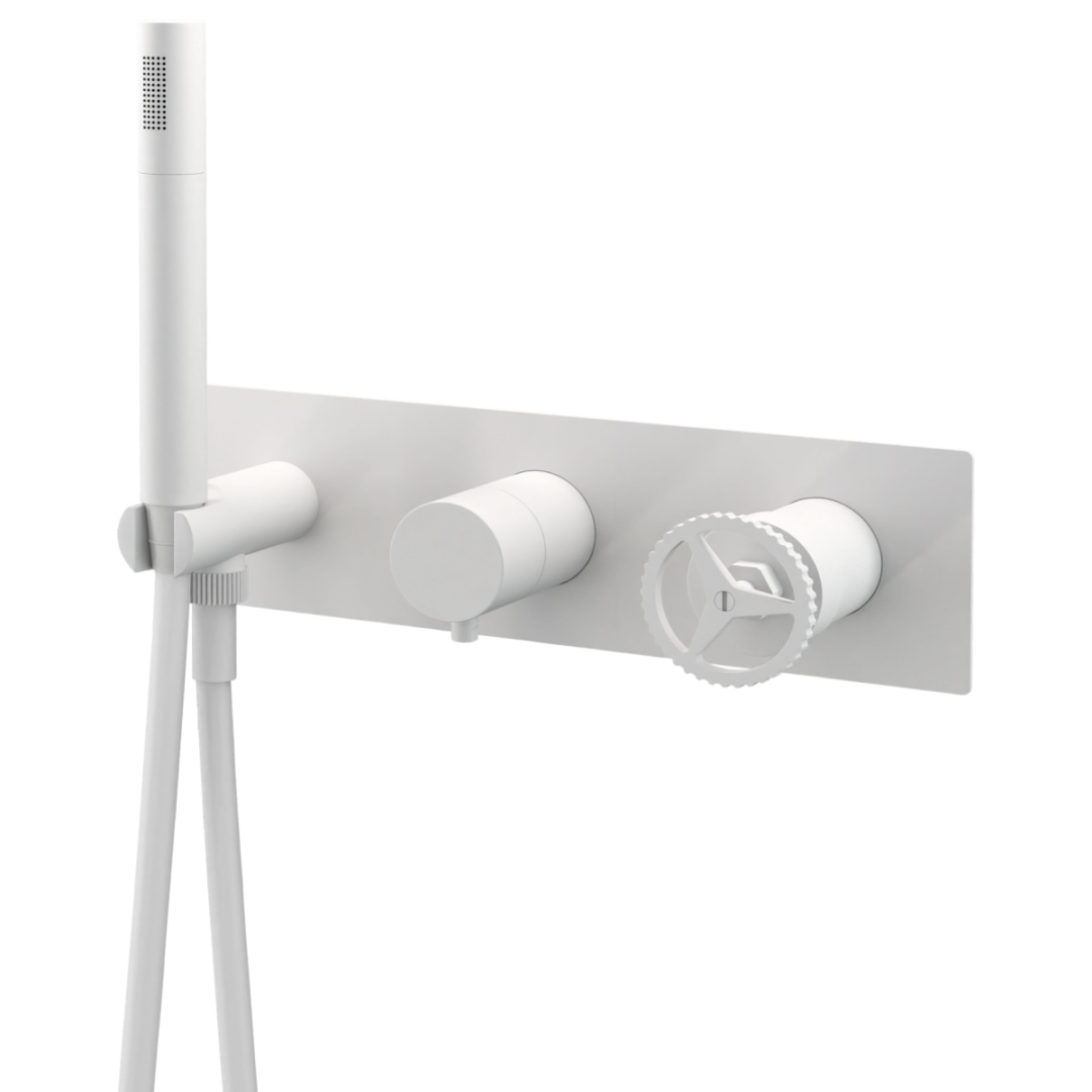 Смеситель для душа Remer Chrono CH97D2BO, белый матовый в строительном магазине