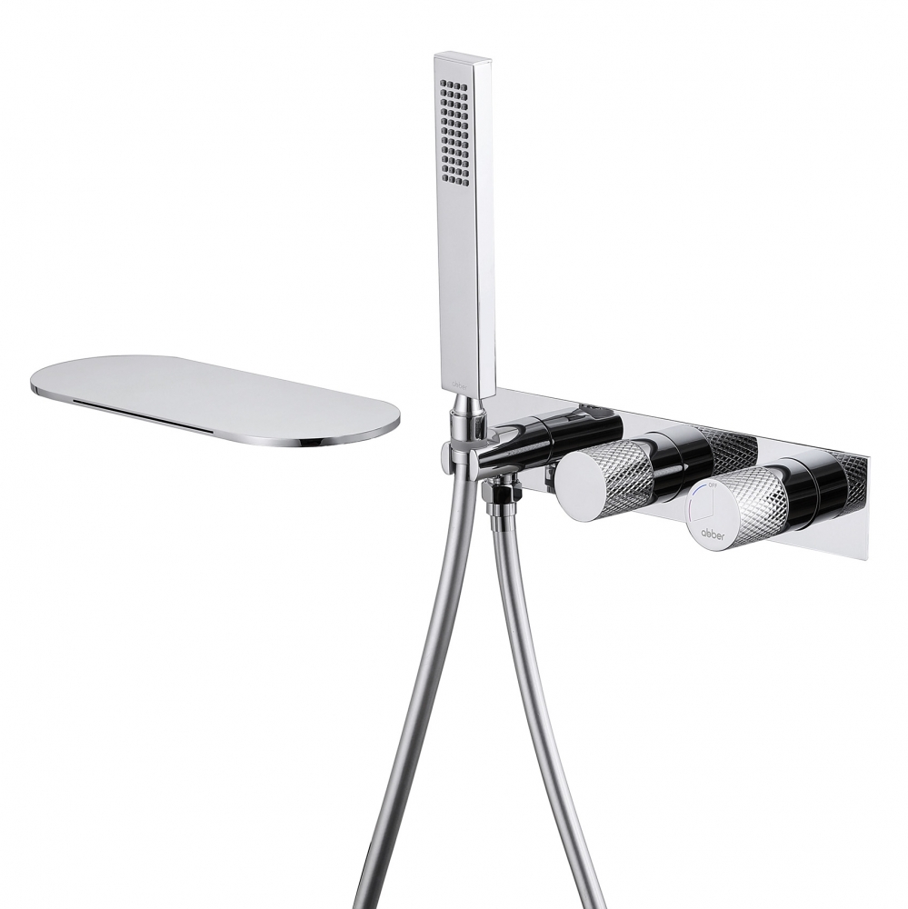 Смеситель ABBER Rund AF8731 для ванны скрытого монтажа, хром в строительном магазине