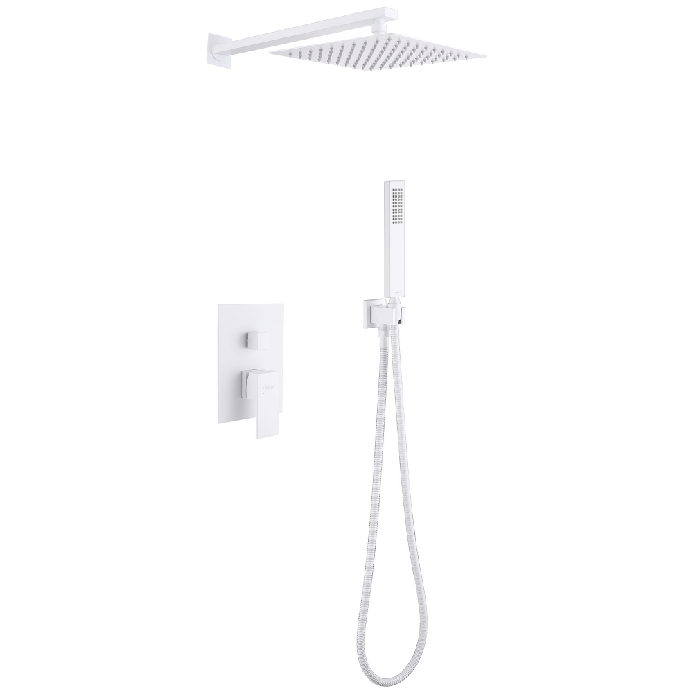 Душевая система ABBER Daheim AF8219W скрытого монтажа без излива, белая матовая в строительном магазине