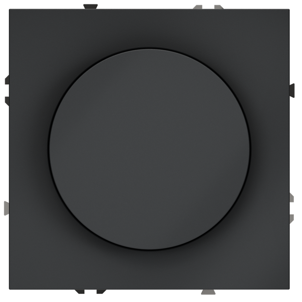 Светорегулятор встраиваемый VOLTUM S70 поворотно-нажимной 600 Вт, (графит) в строительном магазине