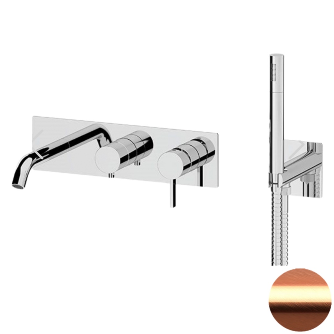 Смеситель для ванны Remer Metrica MC53D2RP, медь брашированная в строительном магазине