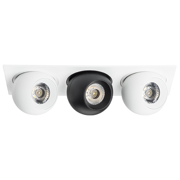 i536627262 Светильник INTERO LED 9W*3 850LM*3 24G БЕЛЫЙ/ЧЕРНЫЙ 3000K (217536+217062+217072+217062) в строительном магазине