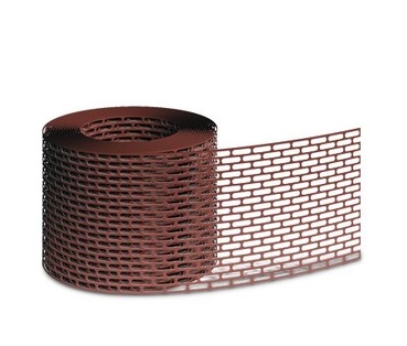 Вентиляционная лента карниза ПВХ D-bork 5 м.п. коричневая