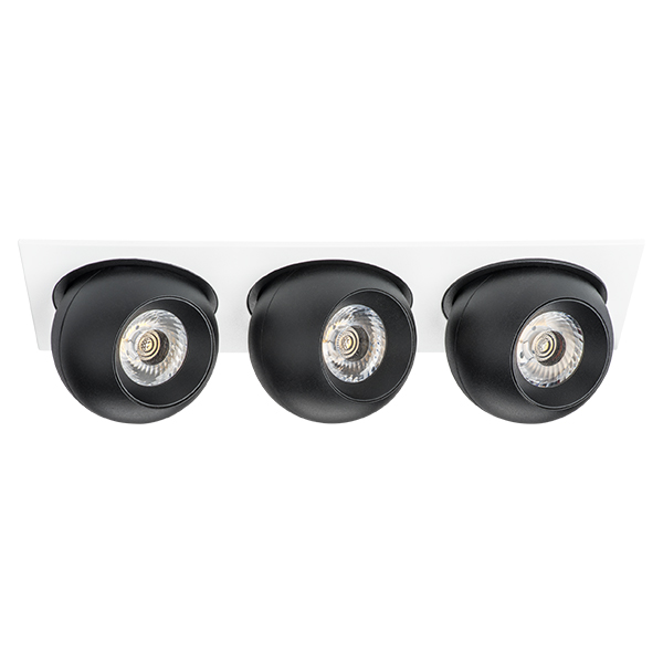 i536747474 Светильник INTERO LED 9W*3 850LM*3 24G БЕЛЫЙ/ЧЕРНЫЙ 4000K (217536+217074+217074+217074) в строительном магазине