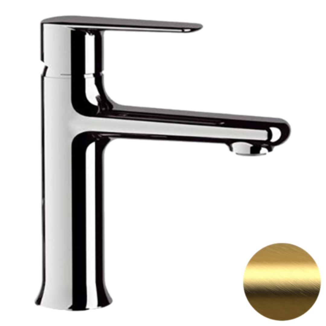 Смеситель для раковины Remer Vanity V12BG, золото брашированное в строительном магазине