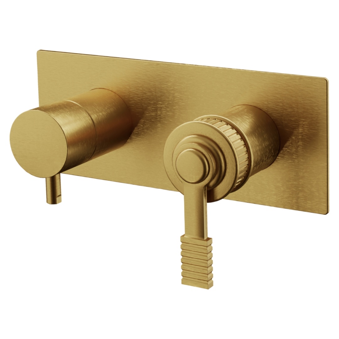 Смеситель для душа Remer Atelier AL92ZBG, золото брашированное в строительном магазине