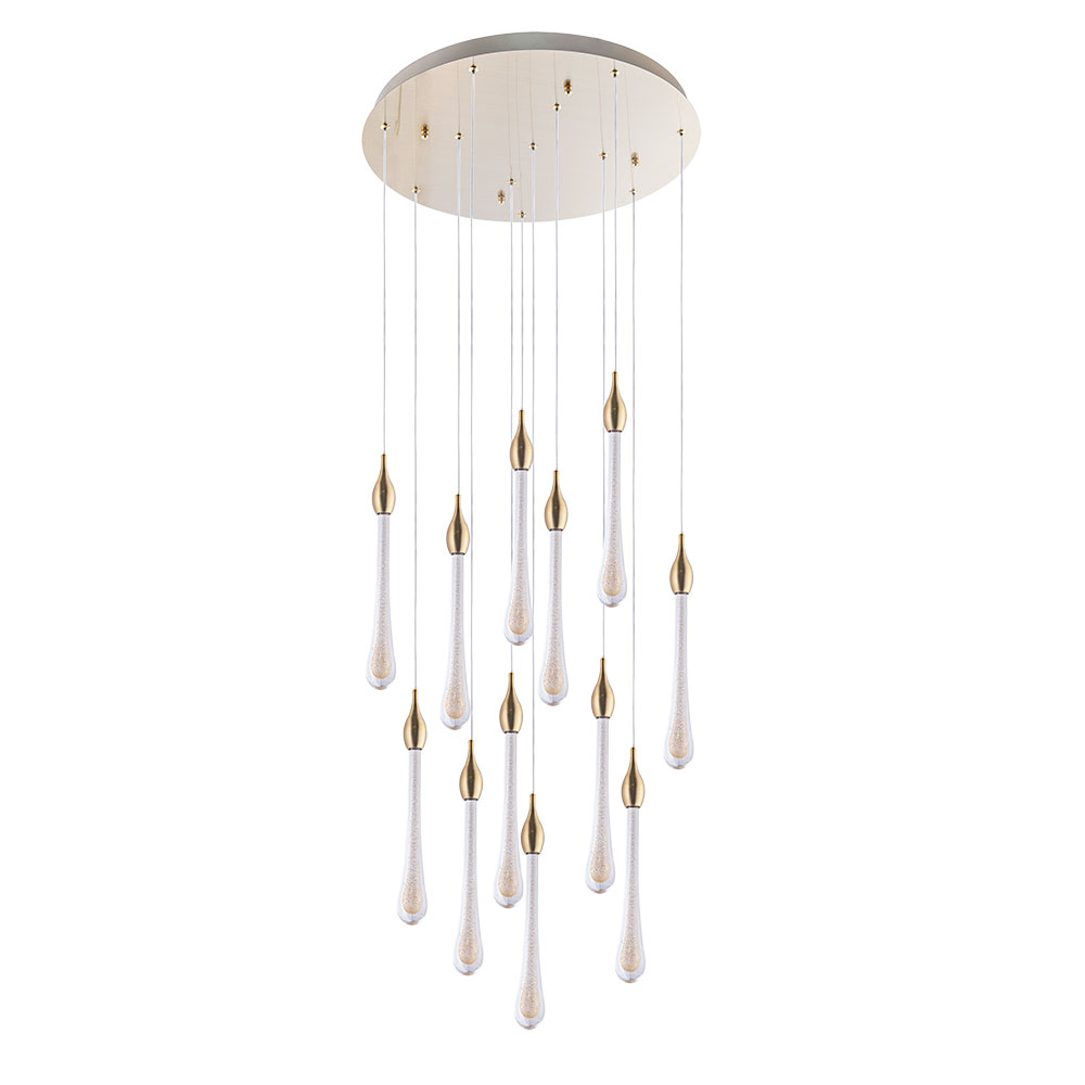 Каскадная люстра Arte Lamp RAINDROP A1803LM-36PB в строительном магазине