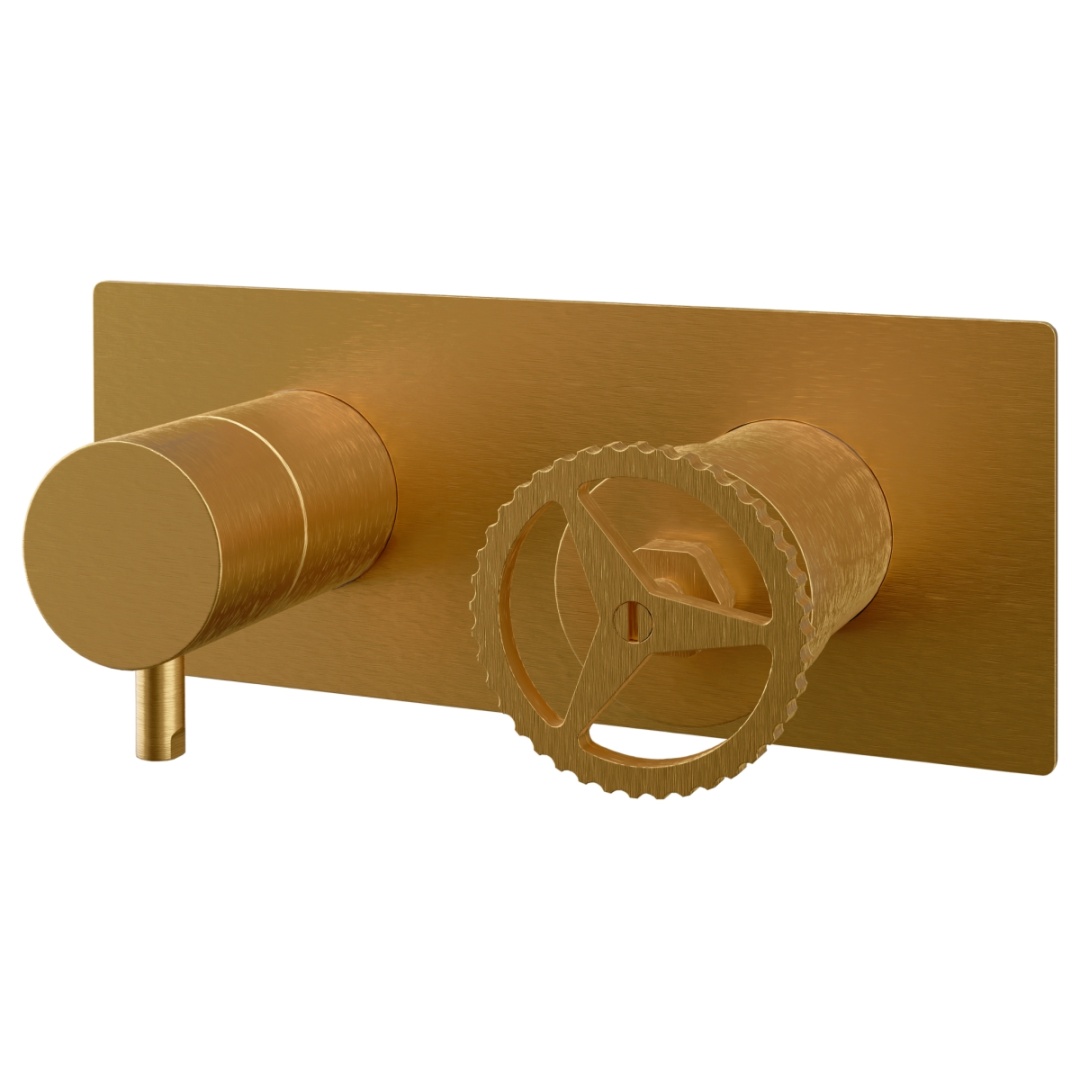 Смеситель для душа Remer Chrono CH92ZBG, золото брашированное в строительном магазине