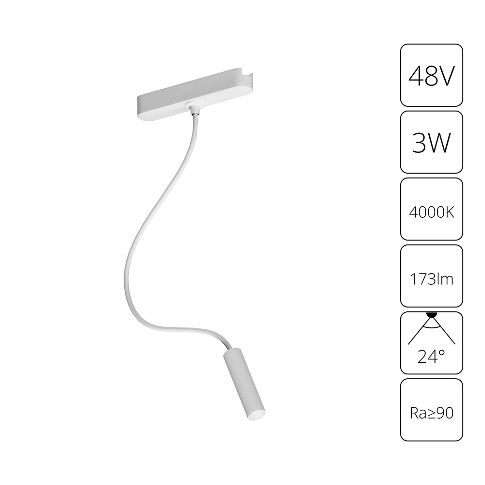 Магнитный трековый светильник Arte Lamp RAPID A6162PL-1WH в строительном магазине