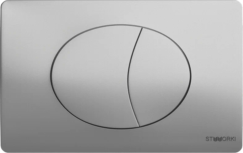 Клавиша смыва STWORKI 230823 хром матовый 555035 в строительном магазине