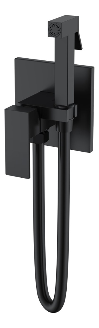 Гигиенический душ Boheme Qubic Matt Black 477-B в строительном магазине