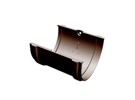 Соединитель желоба Docke Premium ПВХ Шоколад