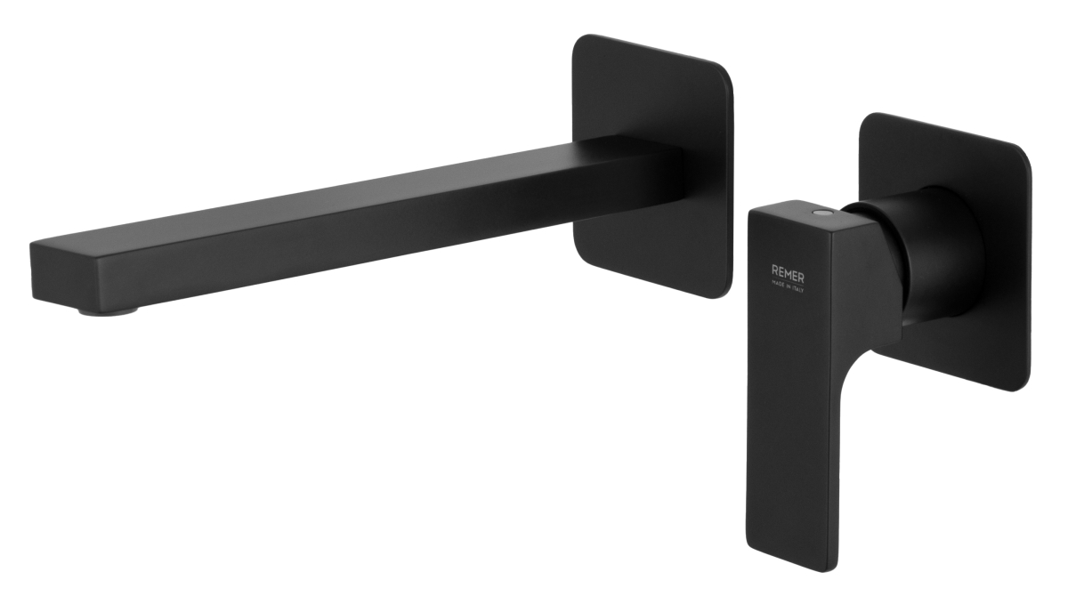 Смеситель для раковины Remer Absolute AU15PLNO, чёрный матовый в строительном магазине