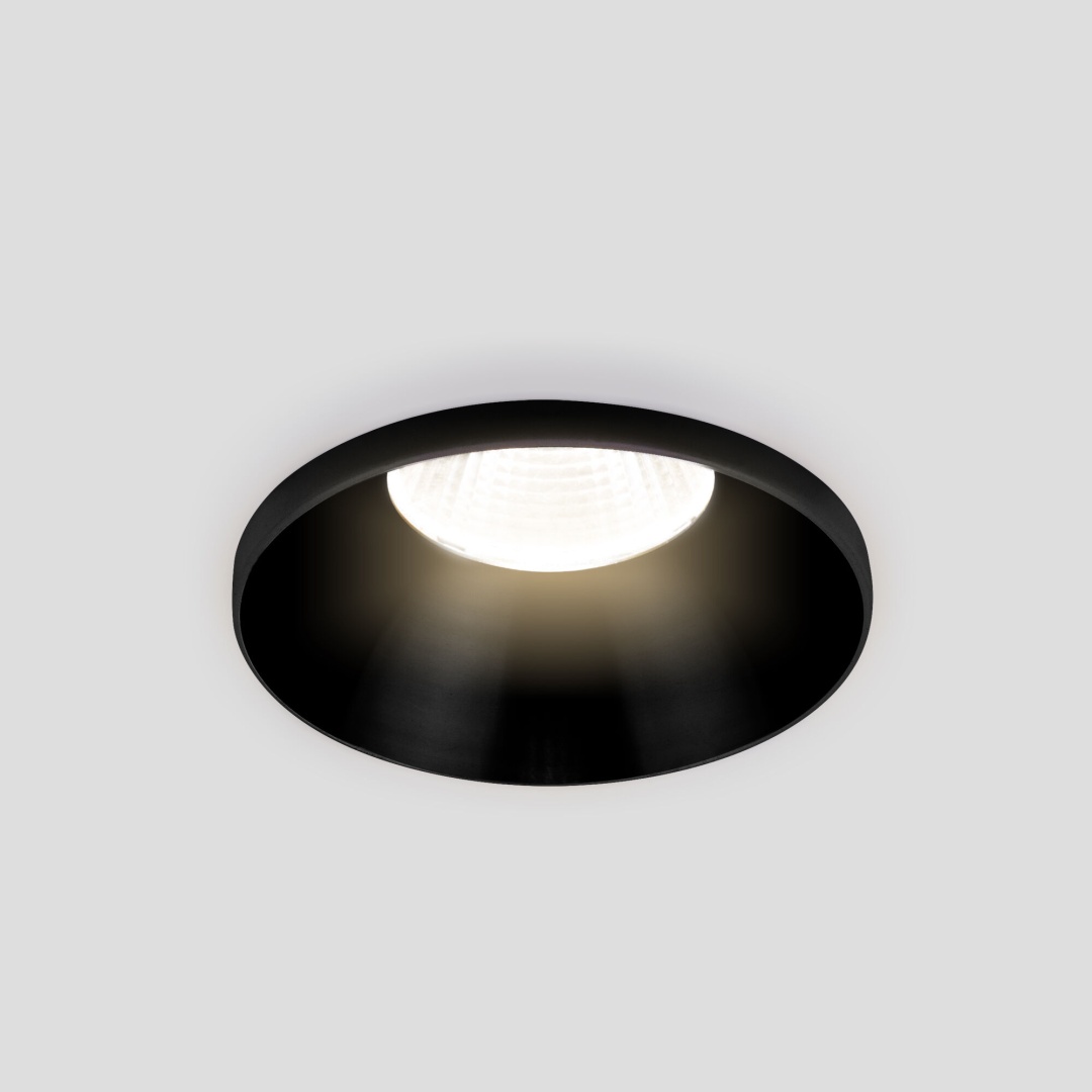 Встраиваемый точечный светодиодный светильник 25026/LED 7W 4200K BK черный в строительном магазине