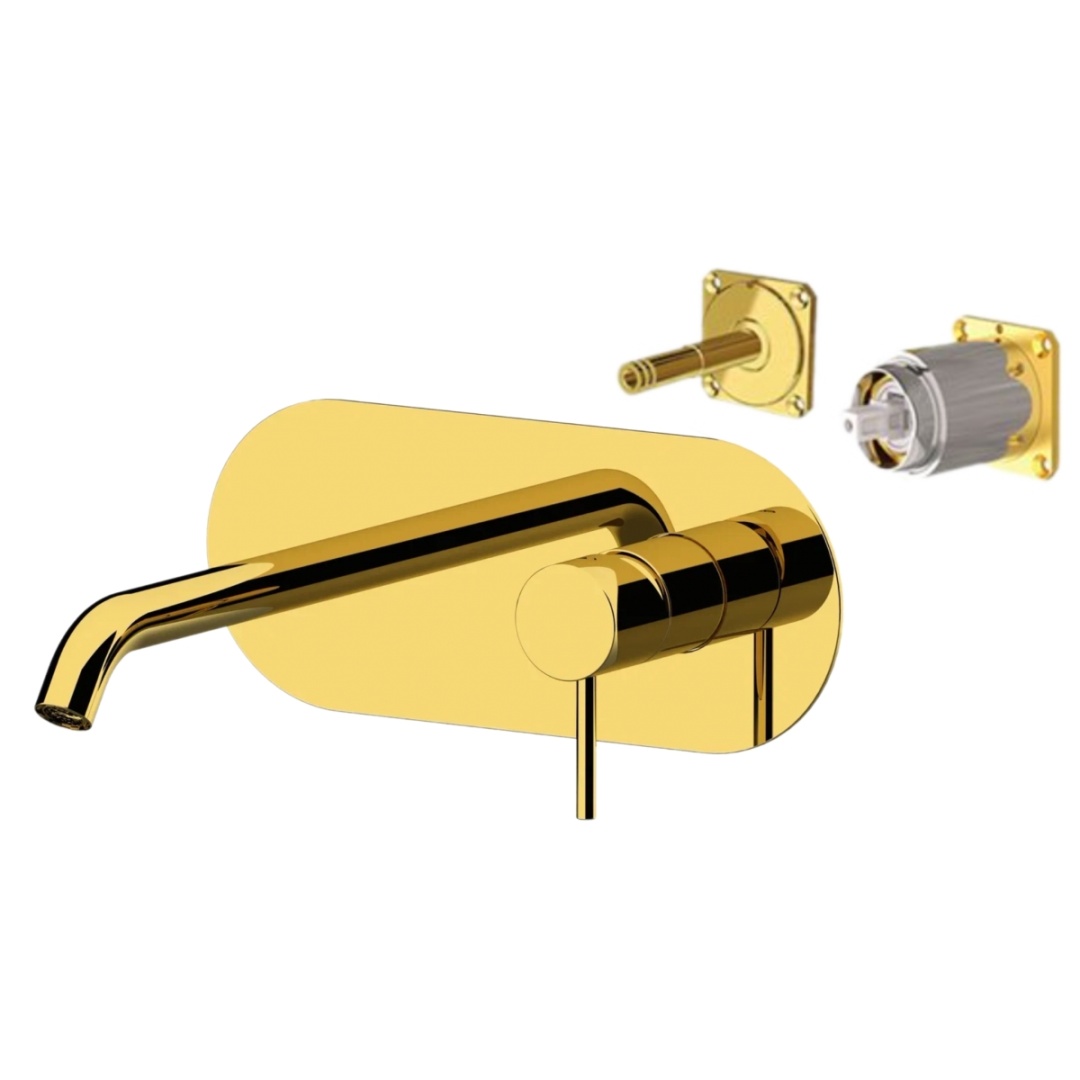 Смеситель для раковины Remer X Style X15KBDO, золото глянцевое в строительном магазине