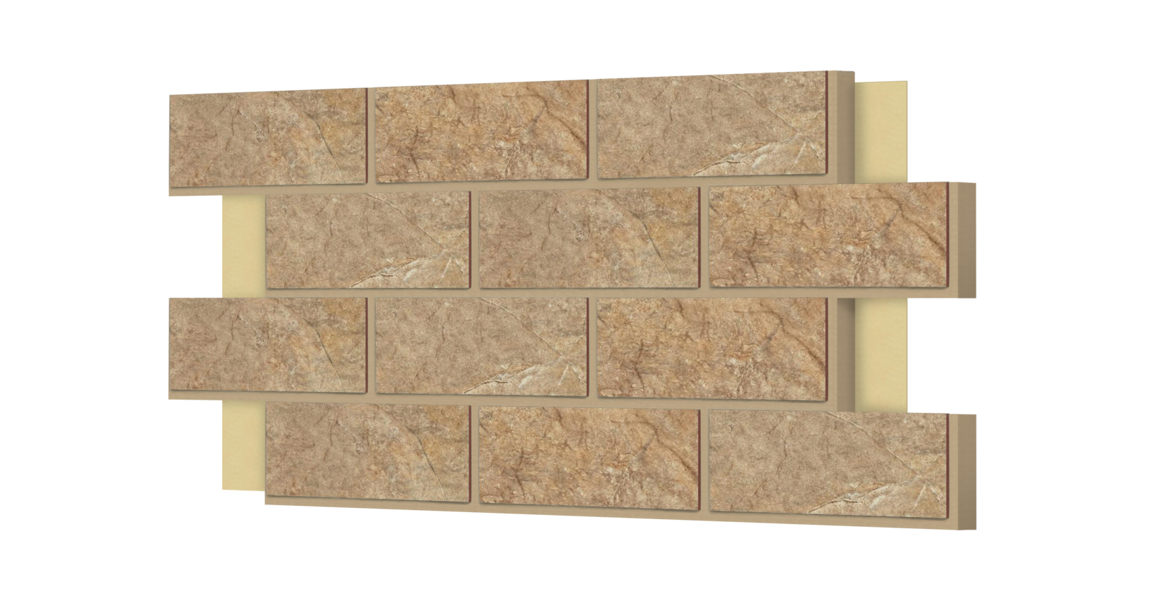 Цокольная термопанель ППУ CERRAD Torstone Brown 93,9 х 63,6