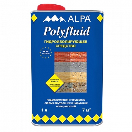 Гидроизолирующая пропитка Alpa Polyfluid (Альпа Полифлюид) 1 л