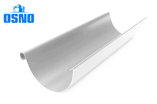 Желоб полукруглый OSNO 125 мм, 3 м, RAL 9003 белый