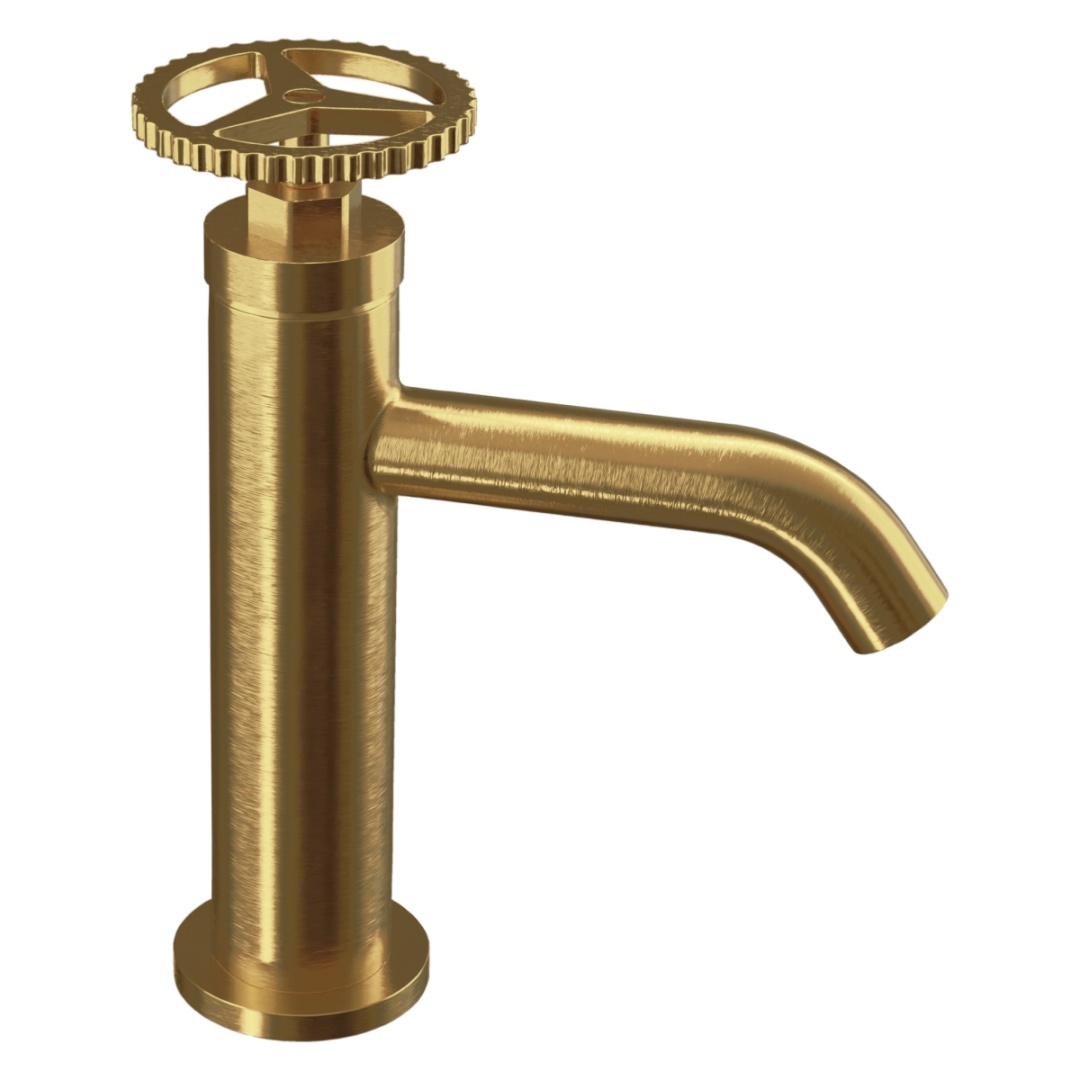 Смеситель для раковины Remer Chrono CH12BG, золото брашированное в строительном магазине