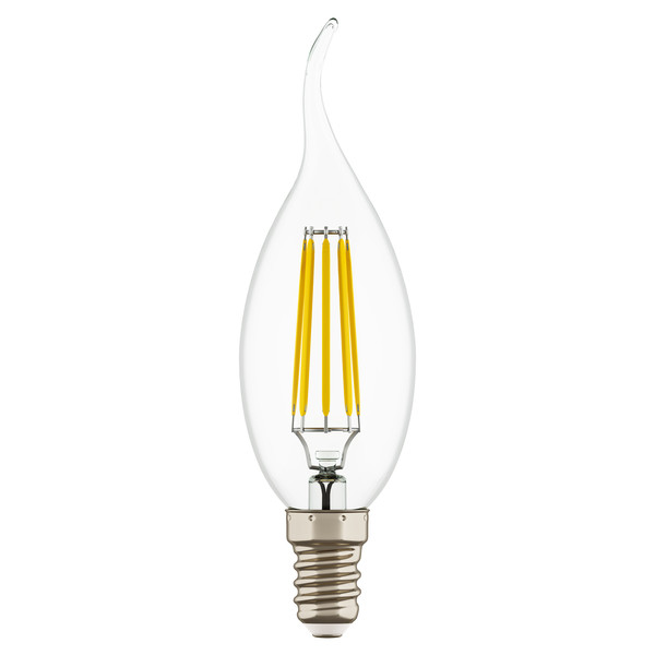 933604 Лампа LED FILAMENT 220V CA35 E14 6W=65W 400-430LM 360G CL 4000K 30000H в строительном магазине