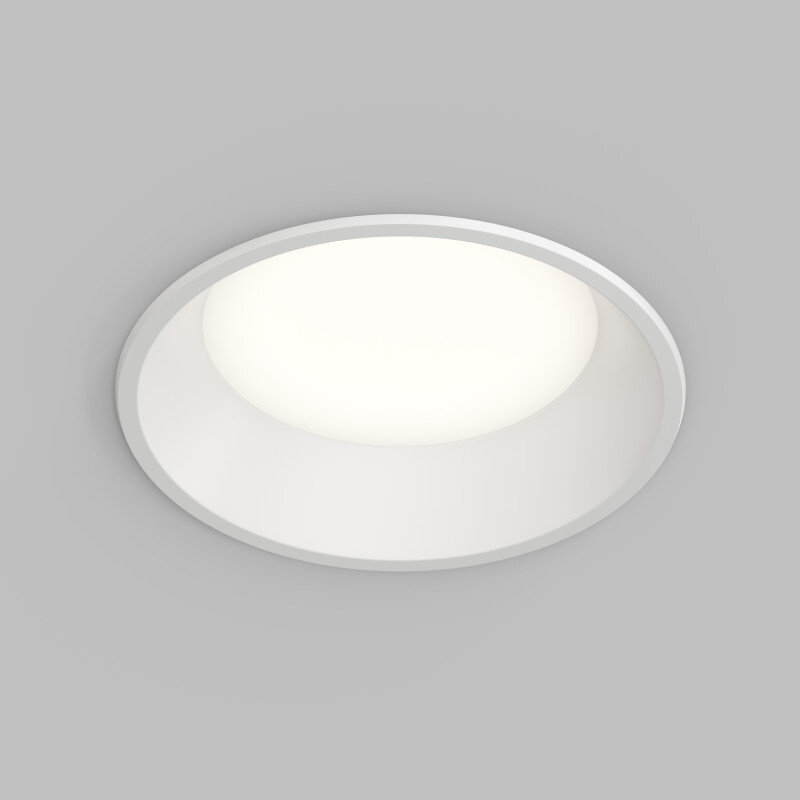 Встраиваемый влагозащищенный светильник TRIM, 24 Вт LED 3000-4000-6500K, IP44, алюминий, акрил в строительном магазине