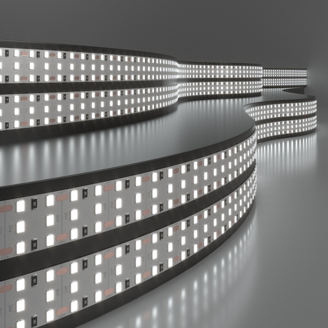 Светодиодная лента 360 LED 26 Вт IP20 трехрядная 6500К холодный белый 2835 24V 360Led 26W IP20 в строительном магазине