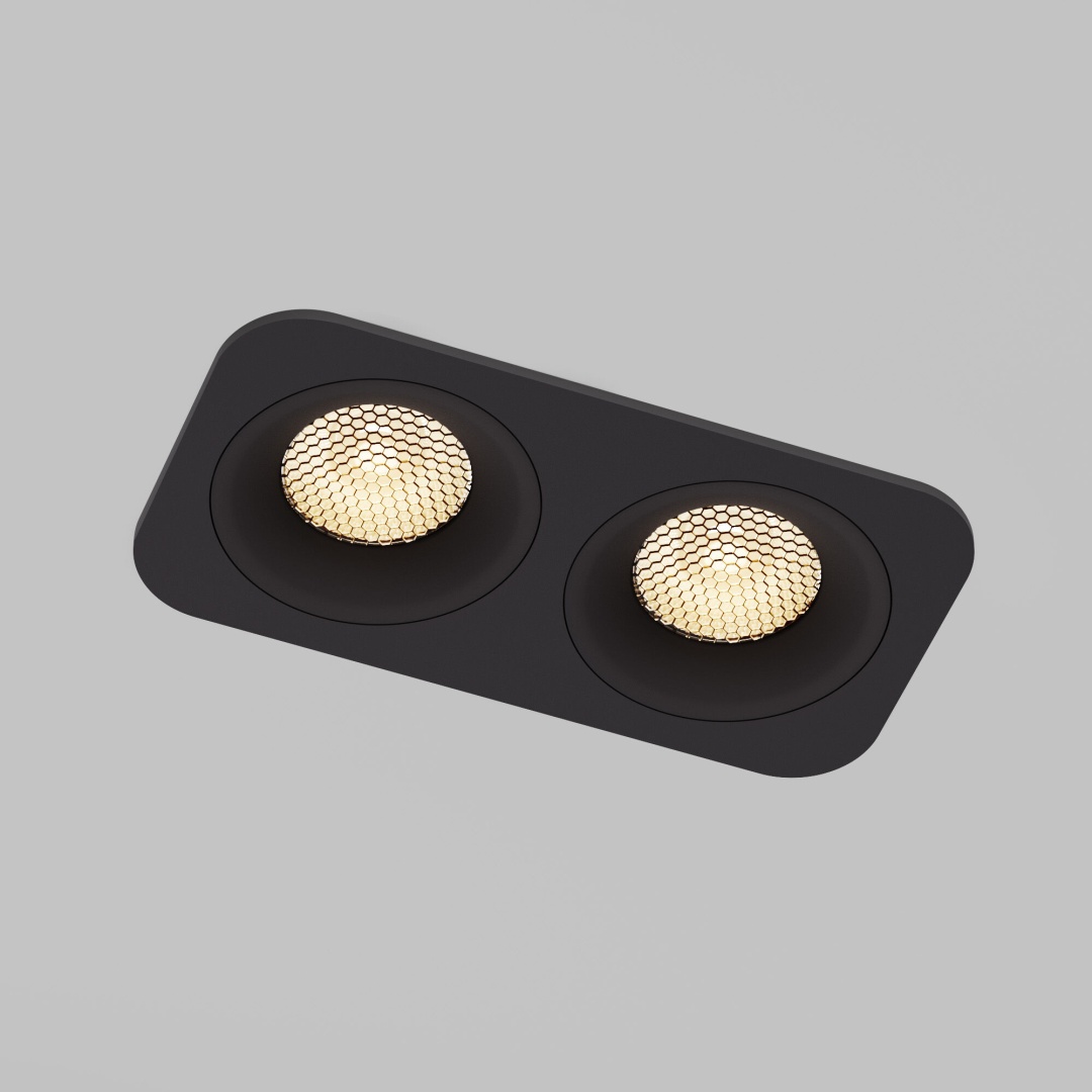 Светильник встраиваемый светодиодный Tetro 20W 3000K черный IP44 15277/LED в строительном магазине