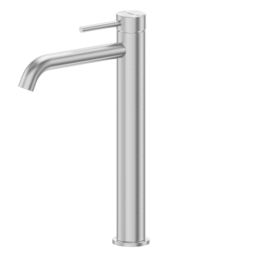 Смеситель ABBER Wasser Kreis 316 AF8111BST-L для накладной раковины, сталь брашированная в строительном магазине