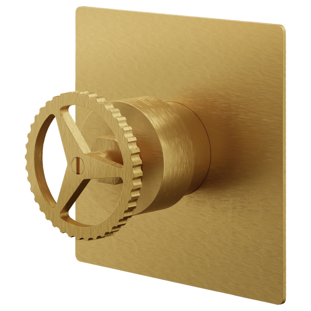 Смеситель для душа Remer Chrono CH30QBG, золото брашированное в строительном магазине