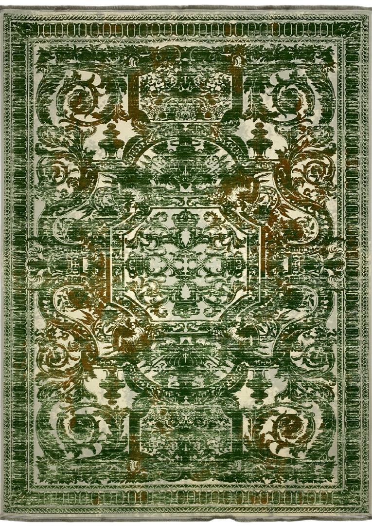 Ковер MONACO 1678 SILVER GRAY/GREEN в строительном магазине