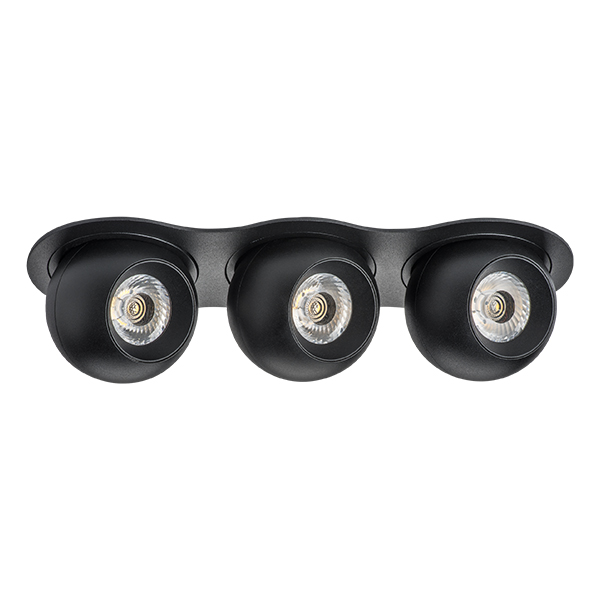i637747474 Светильник INTERO LED 9W*3 850LM*3 24G ЧЕРНЫЙ 4000K (217637+217074+217074+217074) в строительном магазине