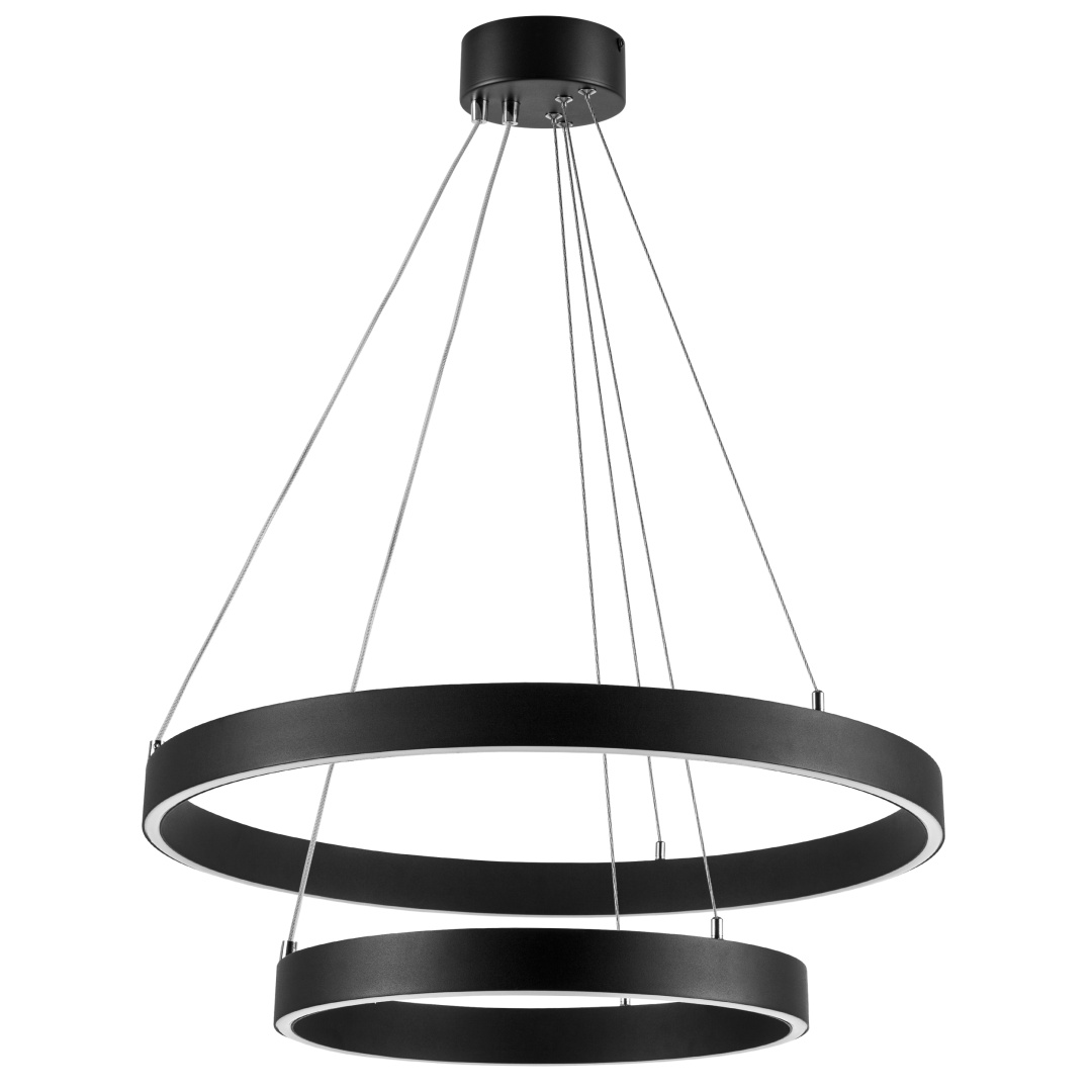 748117 Люстра SATURNO LED 60W 4400LM 70G ЧЕРНЫЙ 3000-6000K в строительном магазине