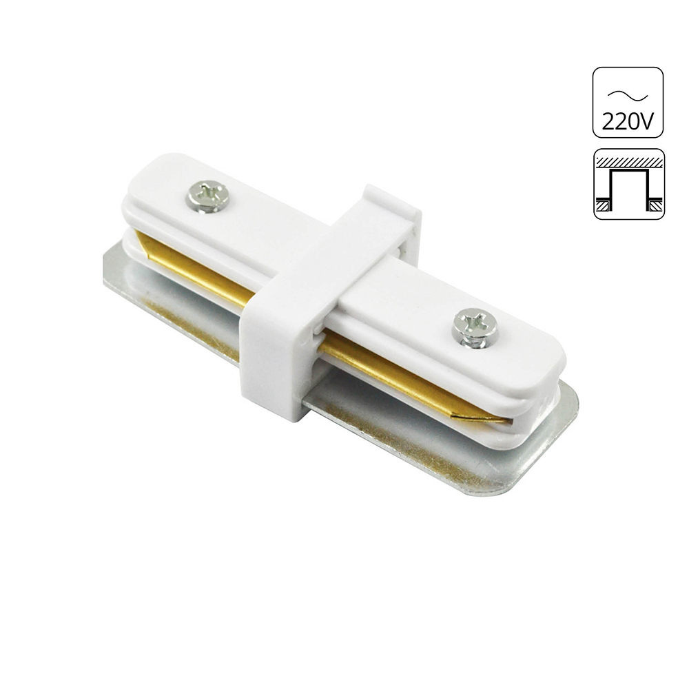 Коннектор прямой для шинопровода Arte Lamp TRACK ACCESSORIES A130233 в строительном магазине