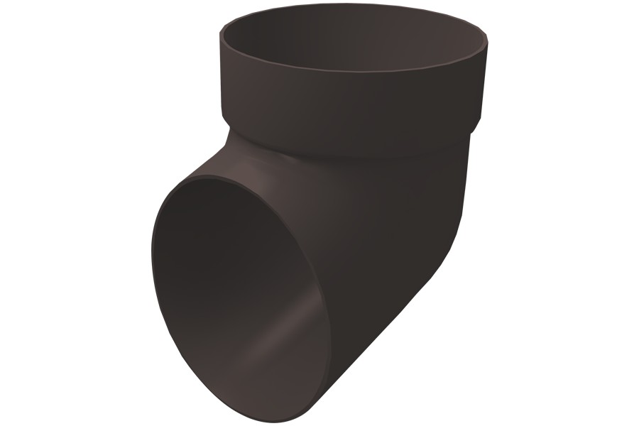 Колено сливное ПВХ Grand Line Стандарт коричневое