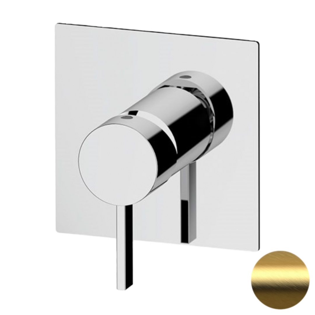 Смеситель для душа Remer Metrica MC30QBG, золото брашированное в строительном магазине