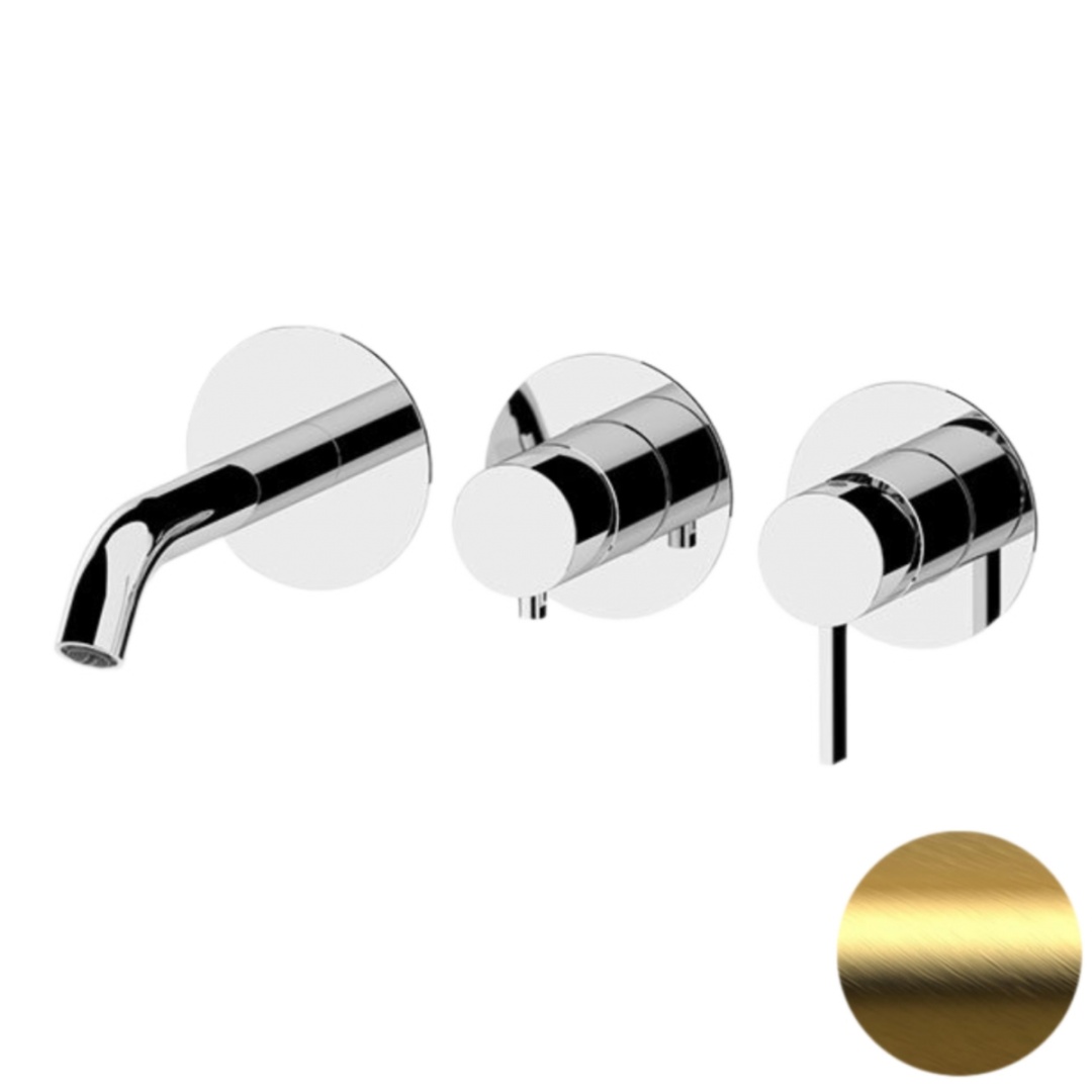 Смеситель для ванны Remer Metrica MC54D2PBG, золото брашированное в строительном магазине