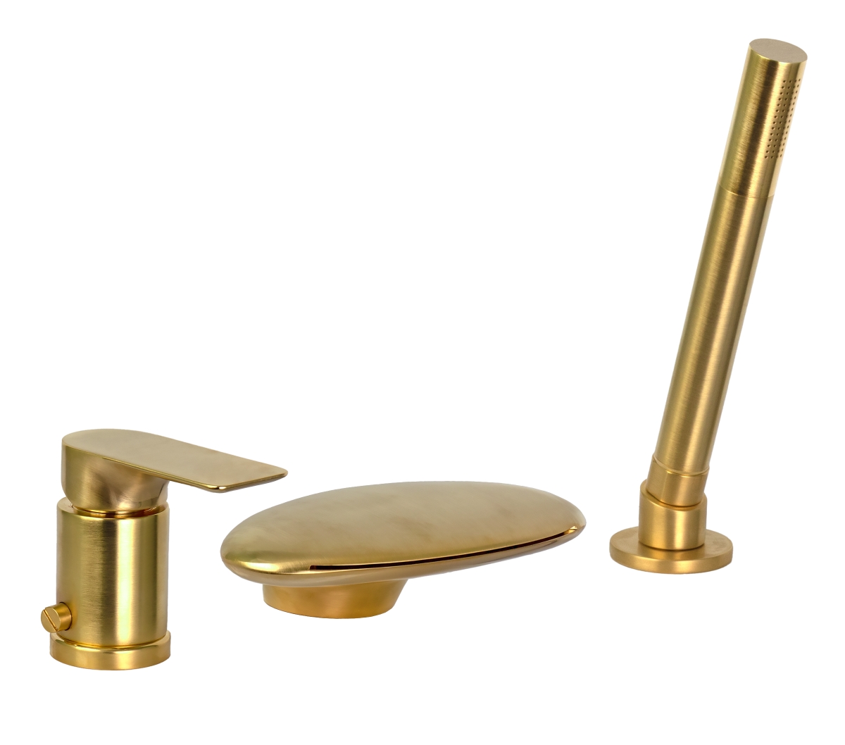 Смеситель для ванны Remer Infinity I07UFBG, золото брашированное в строительном магазине